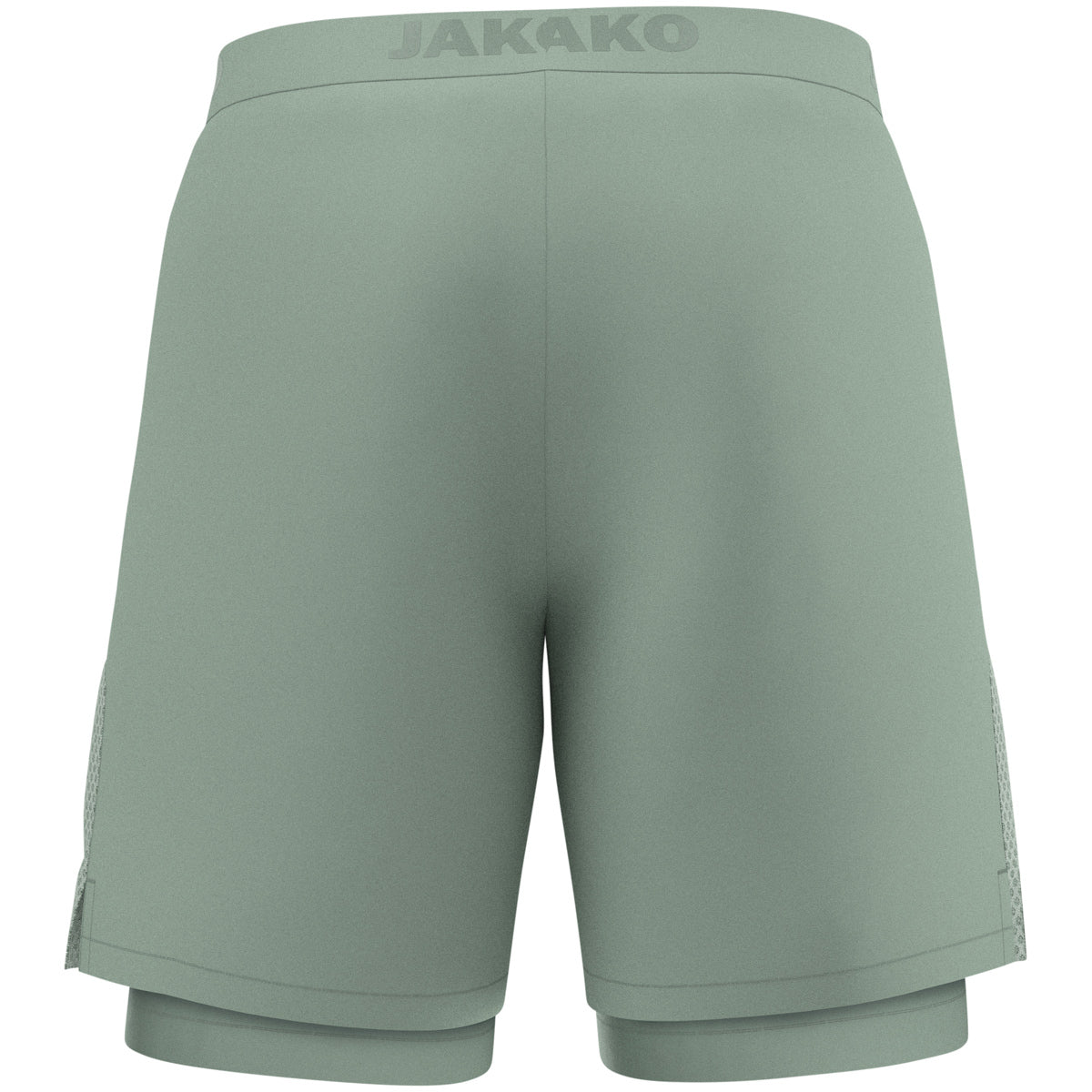 JAKO 2-in-1 Short Power – Grün (hinten)