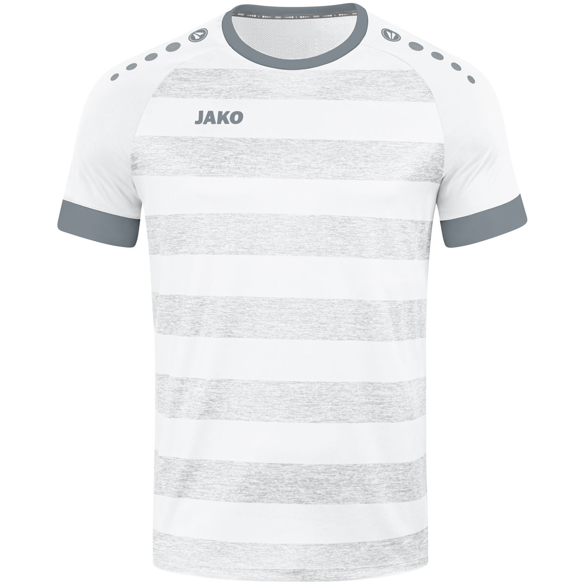 JAKO Trikot Celtic Melange Kurzarm – Weiß (vorne)
