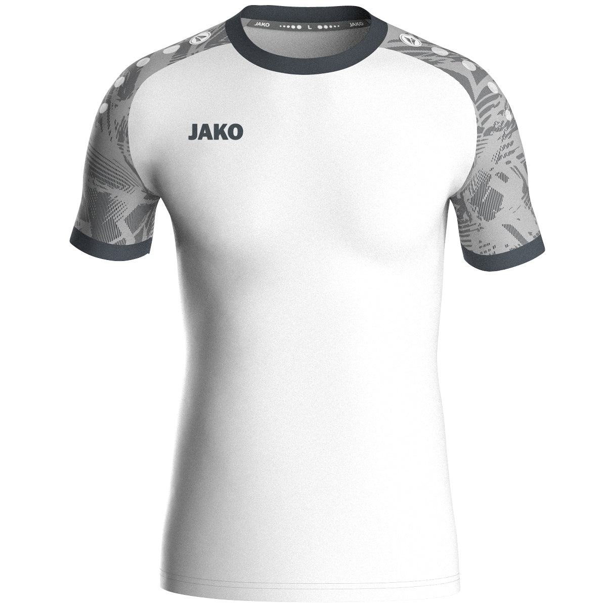 JAKO Trikot Iconic kurzarm – Weiß (016) (vorne)