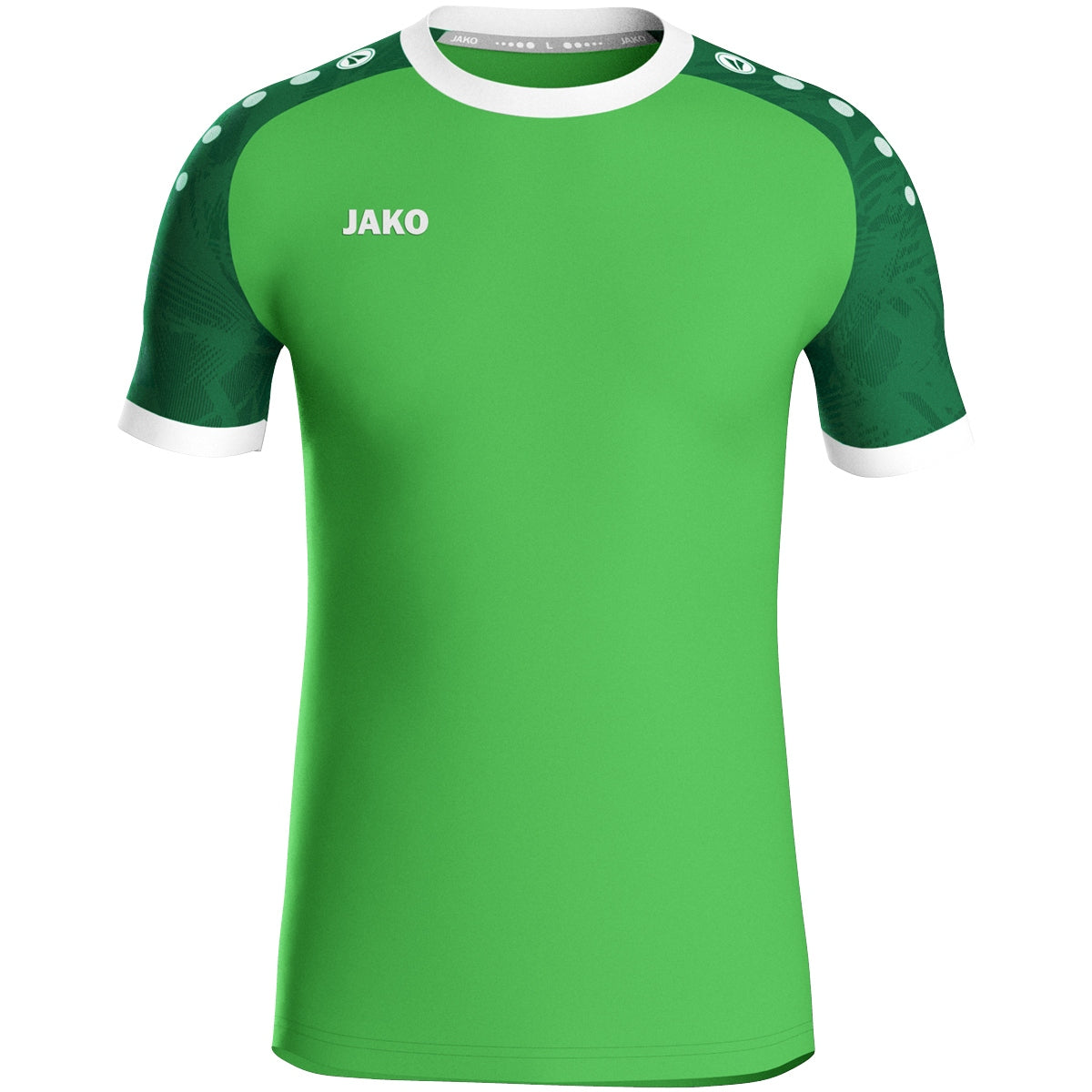 JAKO Trikot Iconic kurzarm – Grün (222) (vorne)