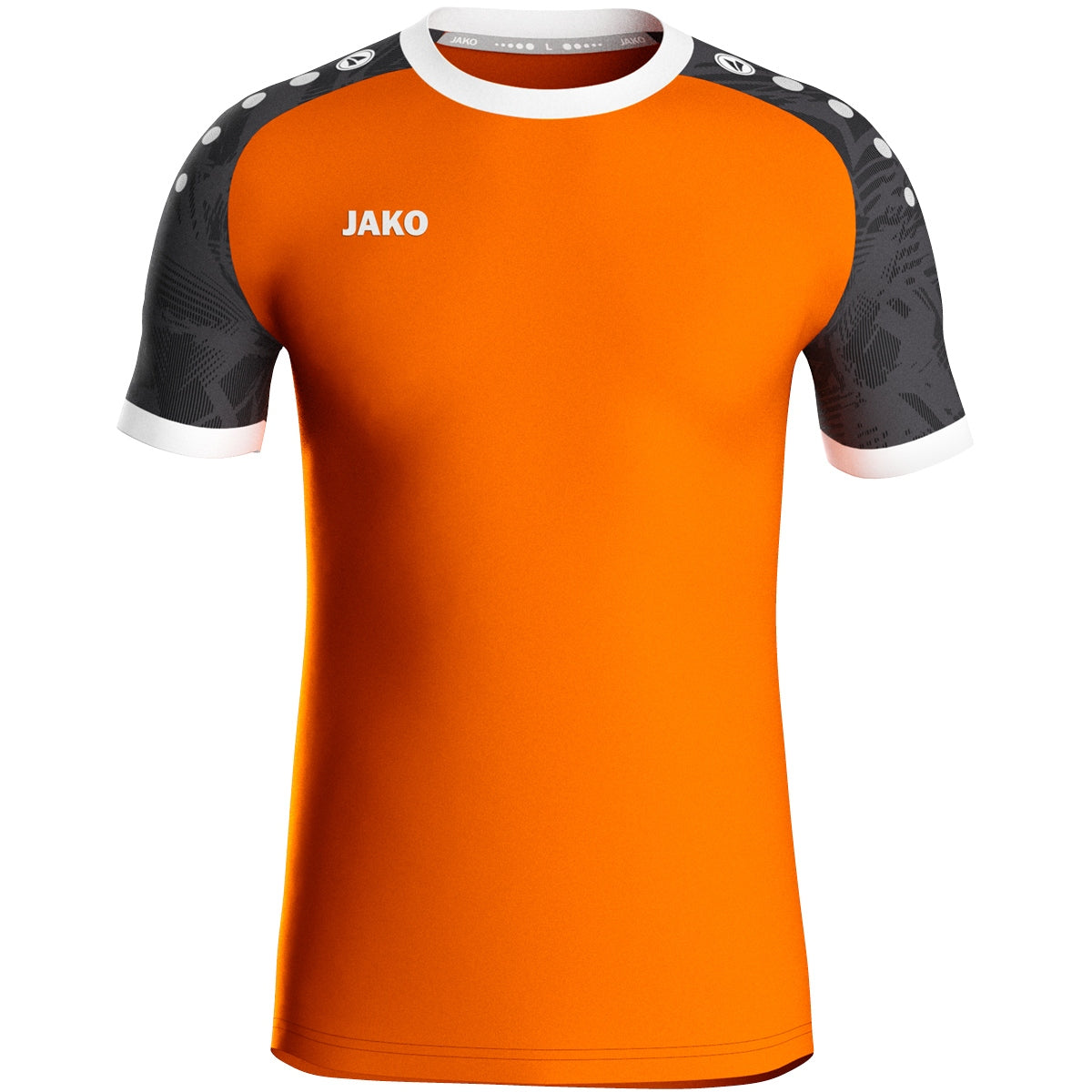 JAKO Trikot Iconic kurzarm – Orange (vorne)