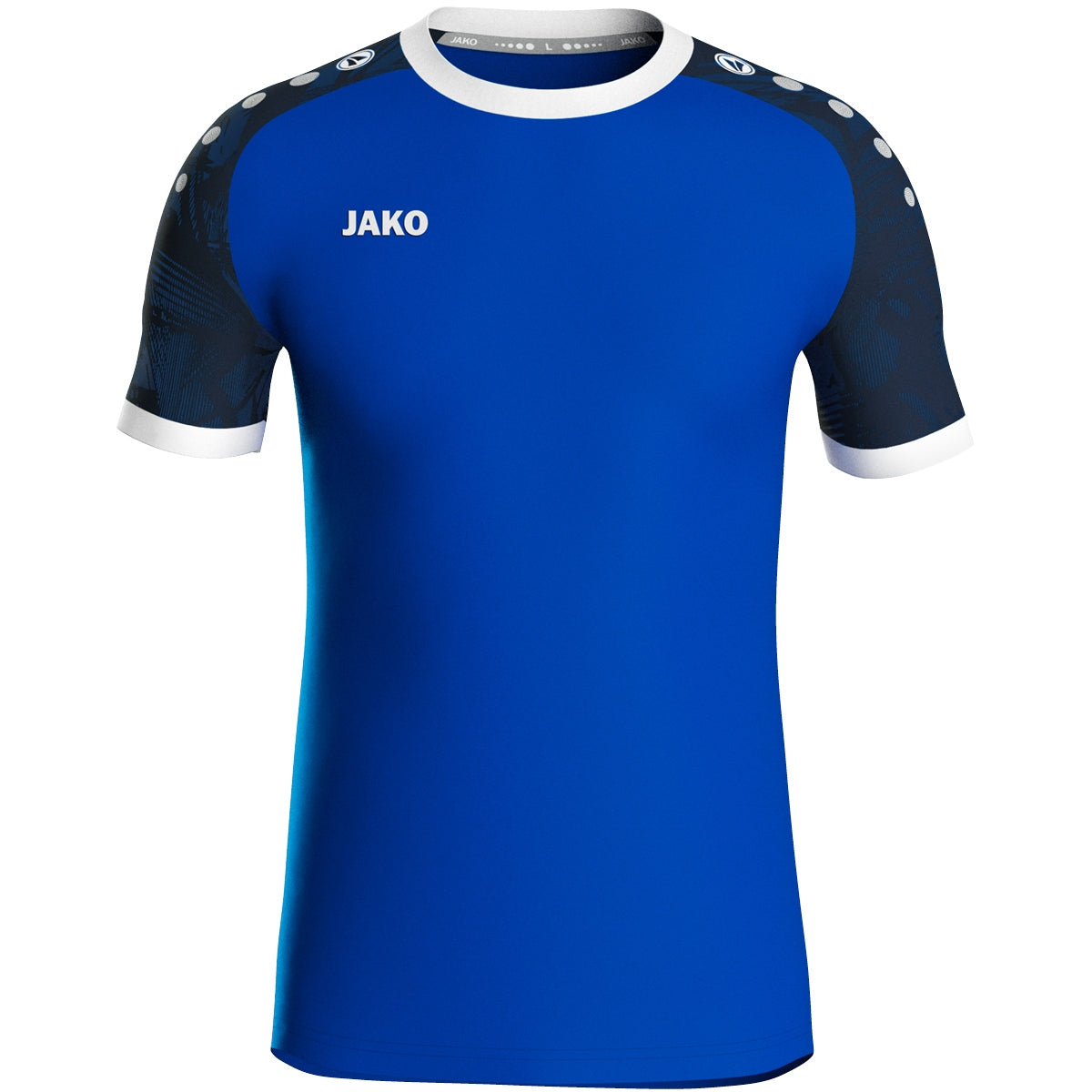 JAKO Trikot Iconic kurzarm – Blau (414) (vorne)