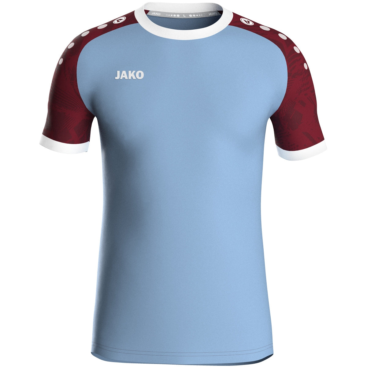 JAKO Trikot Iconic kurzarm – Blau (457) (vorne)