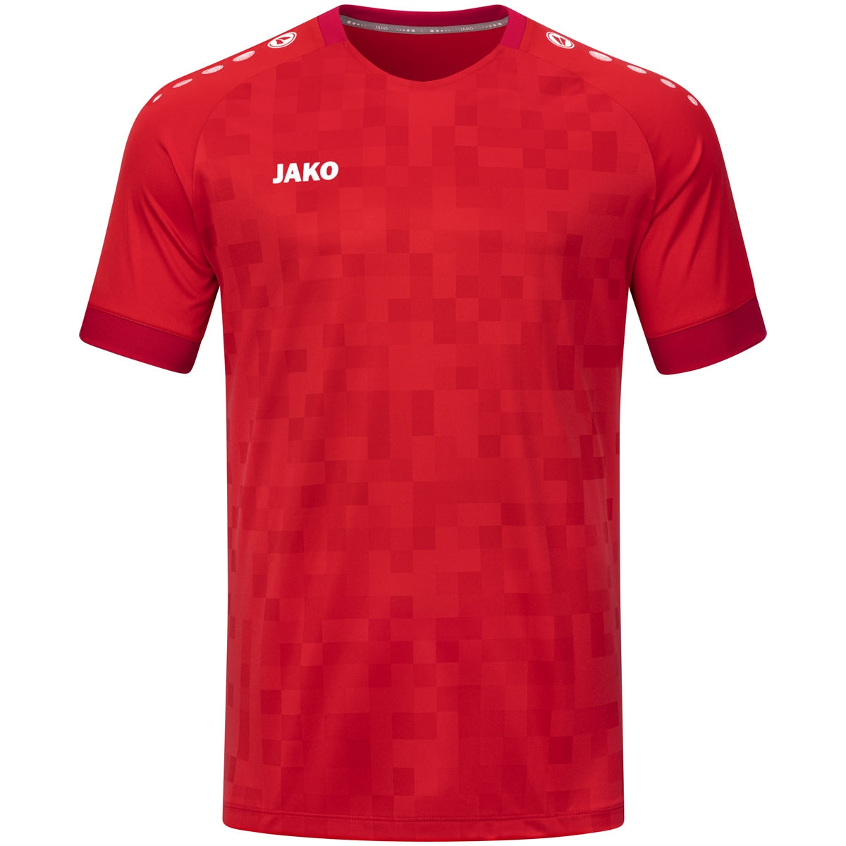 JAKO Trikot Pixel kurzarm – Rot (vorne)