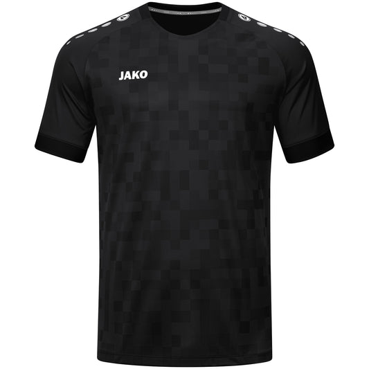 JAKO Trikot Pixel kurzarm – Schwarz (vorne)