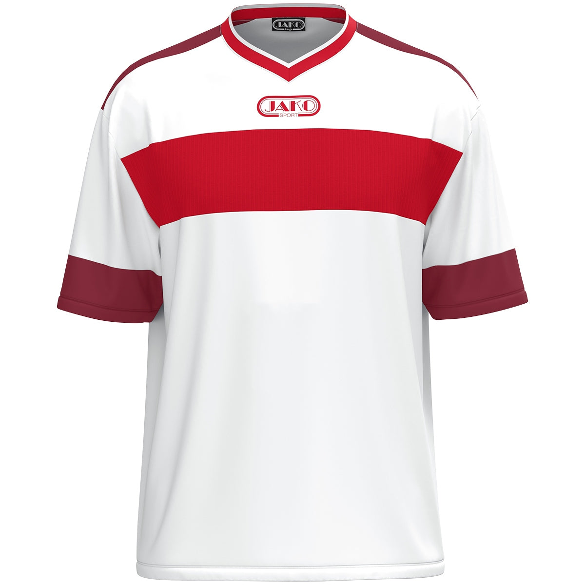 JAKO Trikot Club 92 kurzarm – Weiß (004) (vorne)