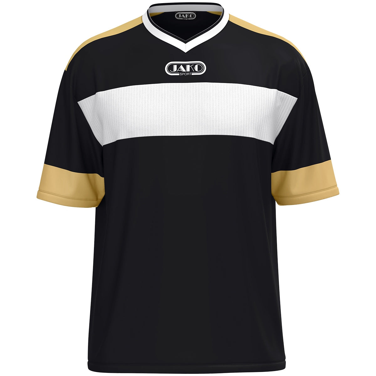 JAKO Trikot Club 92 kurzarm – Schwarz (vorne)