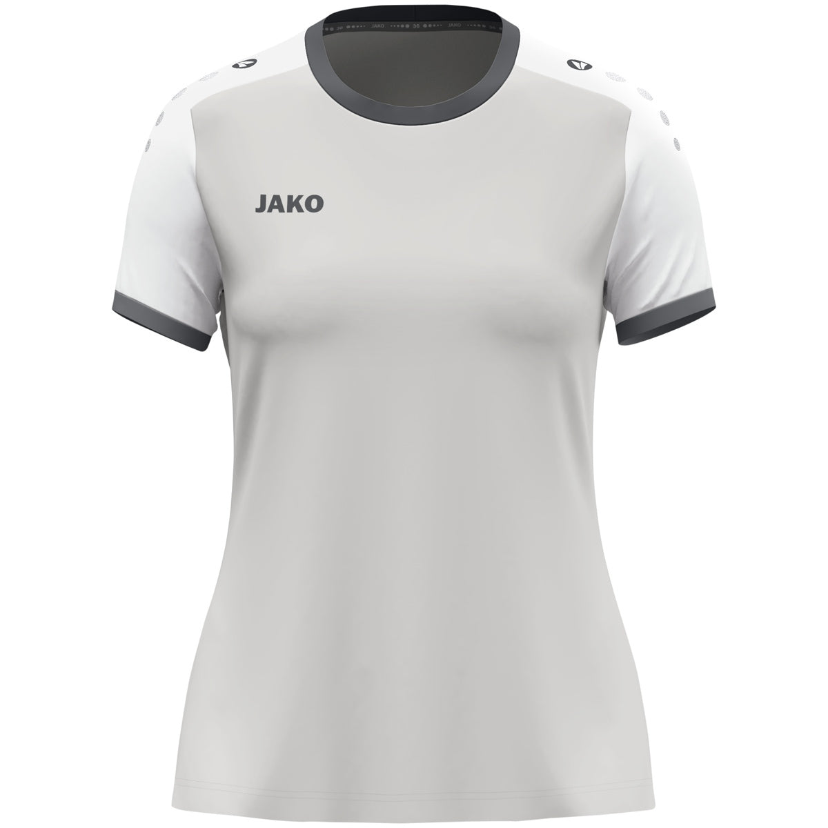 JAKO Trikot Dynamic KA Damen – Grau (vorne)