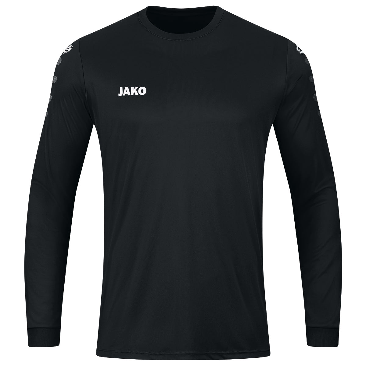 JAKO Trikot Team langarm – Schwarz (vorne)