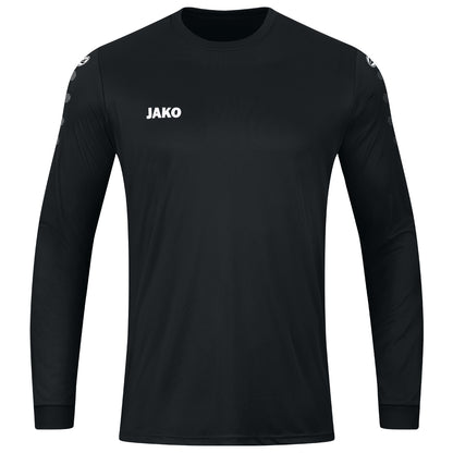 JAKO Trikot Team langarm – Schwarz (vorne)