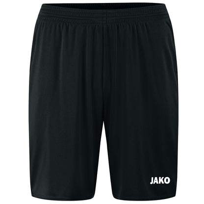 JAKO Sporthose Manchester 2.0 ohne Innenslip – Schwarz (vorne)