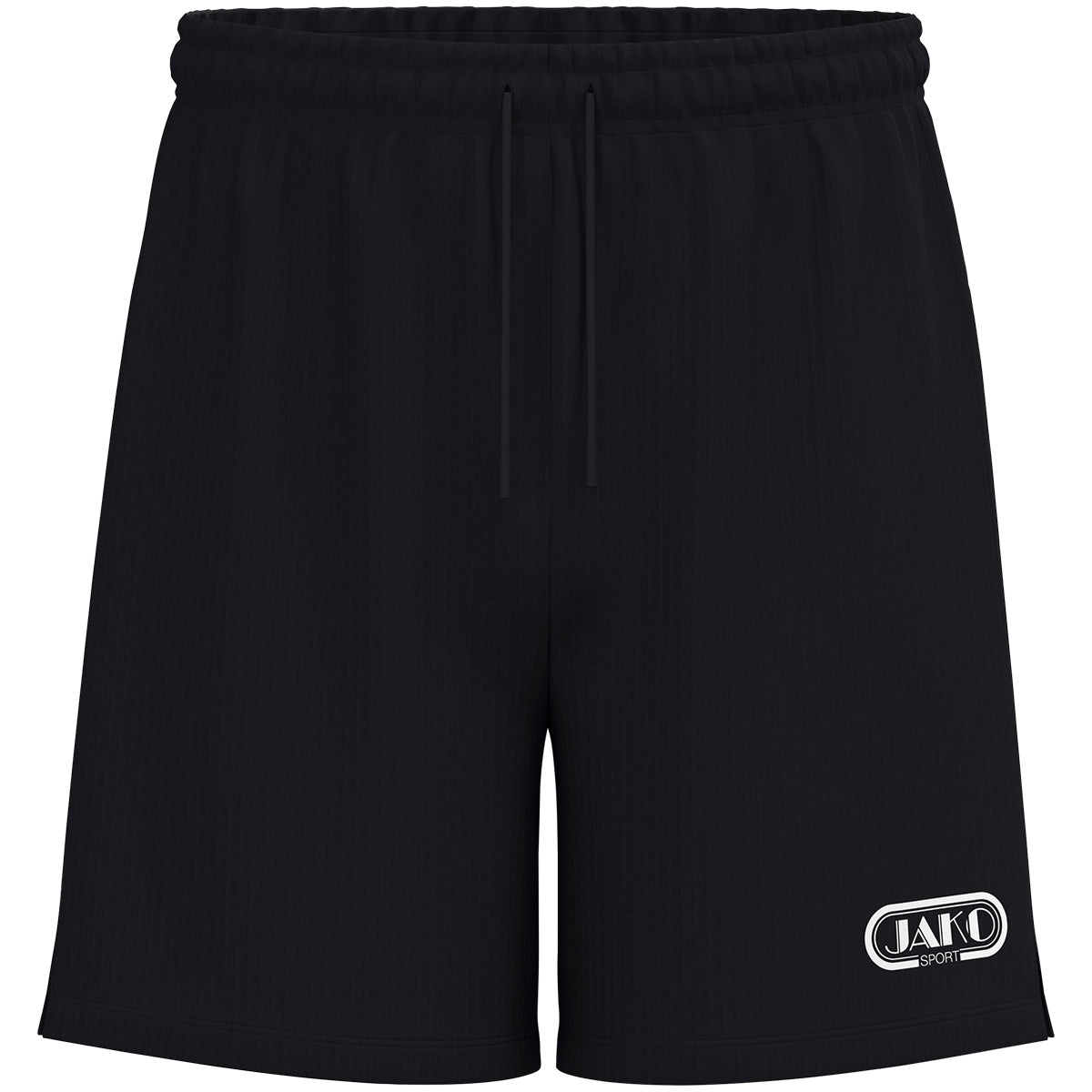 JAKO Sporthose Retro – Schwarz (vorne)