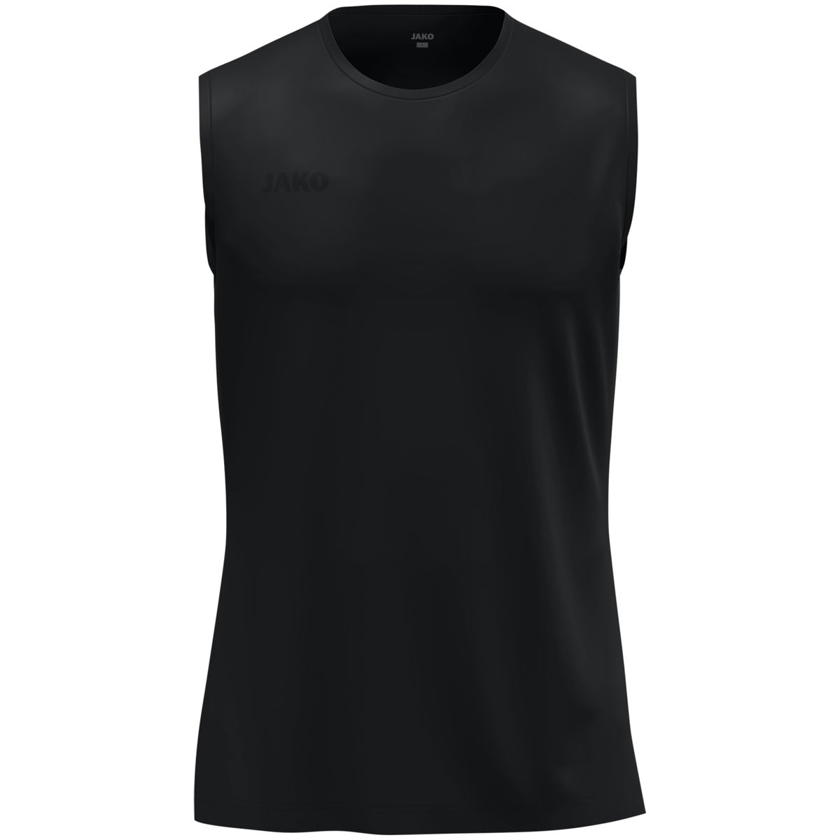 JAKO Tanktop Uni – Schwarz (vorne)