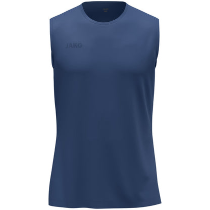 JAKO Tanktop Uni – Blau (vorne)