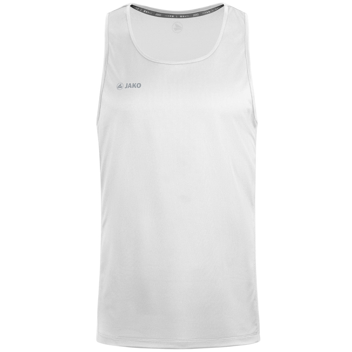 JAKO Tanktop Run 2.0 – Weiß (vorne)