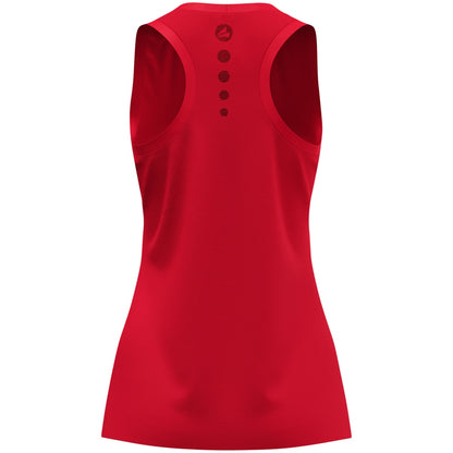 JAKO Tanktop Light Flow Damen – Rot (hinten)