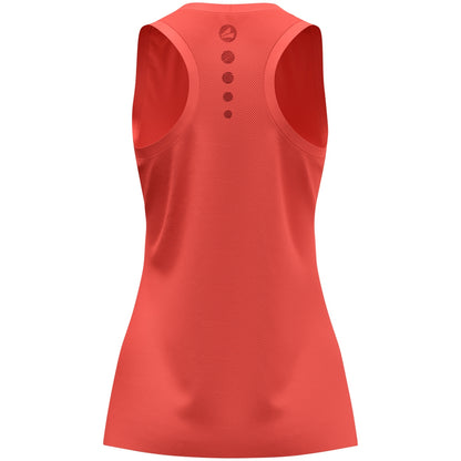 JAKO Tanktop Light Flow Damen – Orange (hinten)