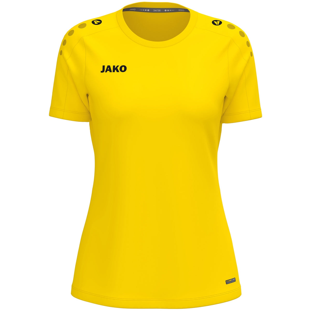 JAKO T-Shirt One Damen – Gelb (vorne)
