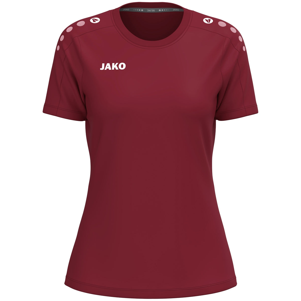 JAKO T-Shirt One Cotton Damen – Rot (155) (vorne)