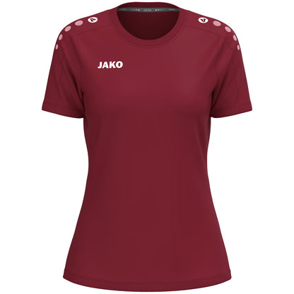 JAKO T-Shirt One Cotton Damen – Rot (155) (vorne)