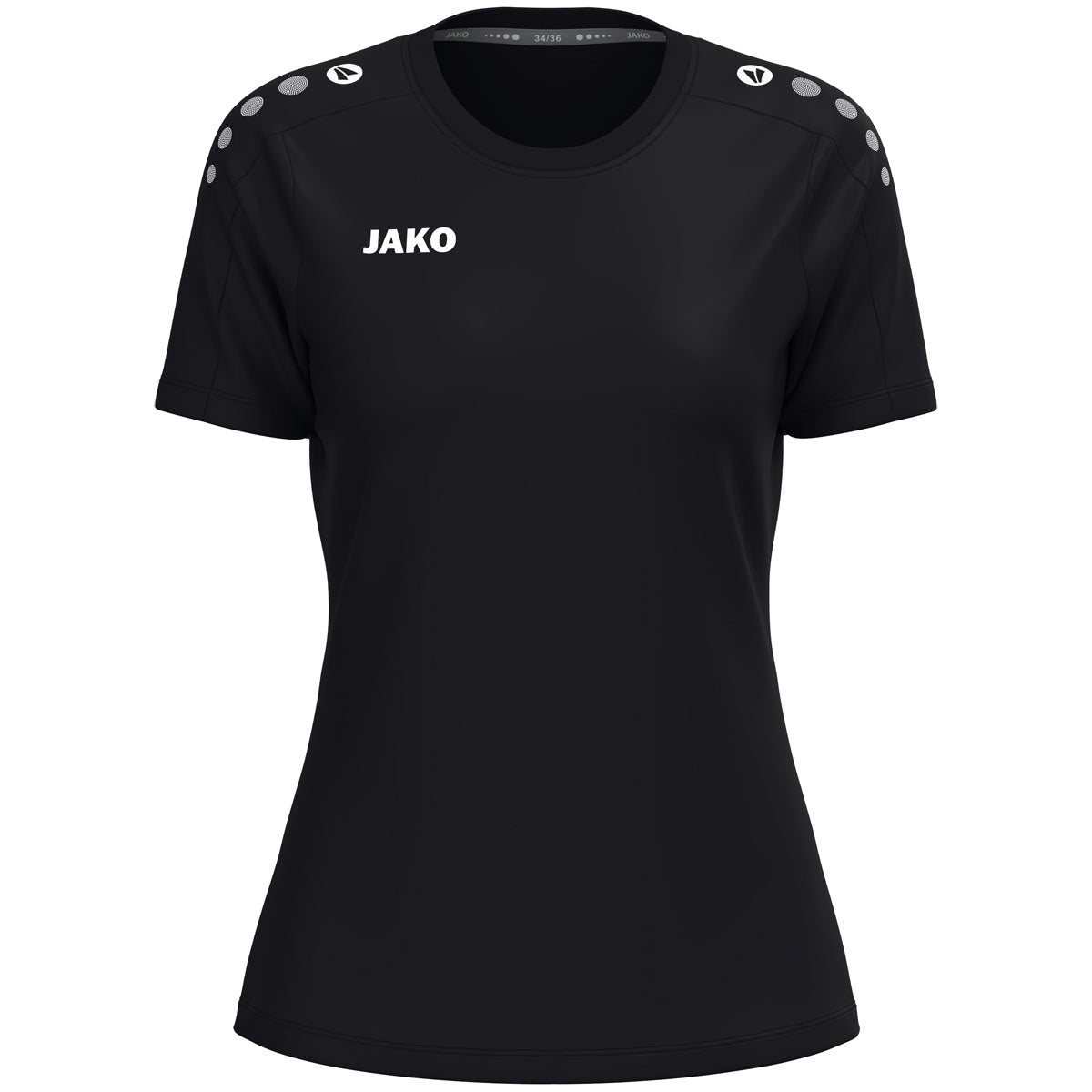 JAKO T-Shirt One Cotton Damen – Schwarz (vorne)