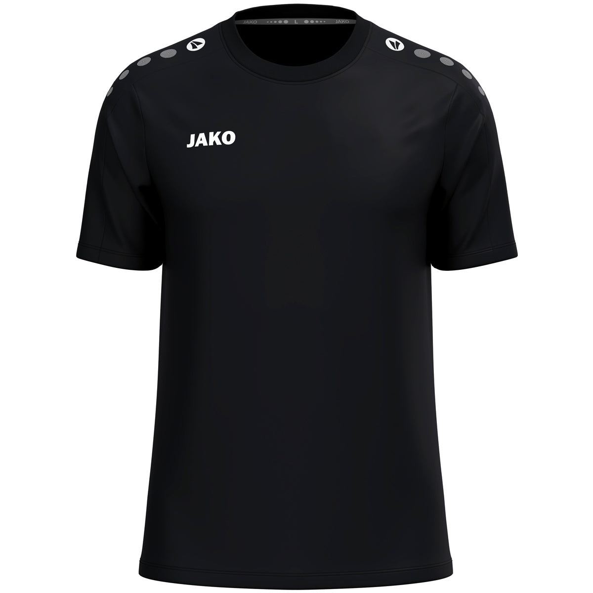 JAKO T-Shirt One Cotton – Schwarz (vorne)