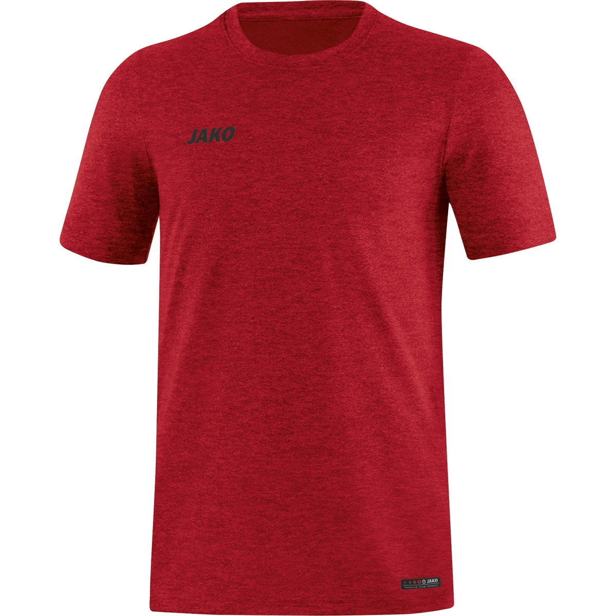 JAKO T-Shirt Premium Basics – Rot (vorne)