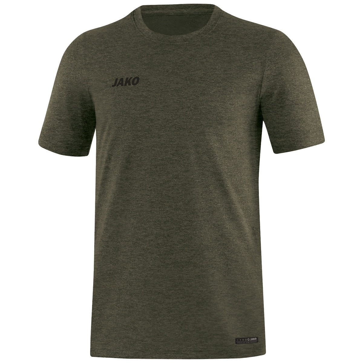JAKO T-Shirt Premium Basics – Grün (vorne)