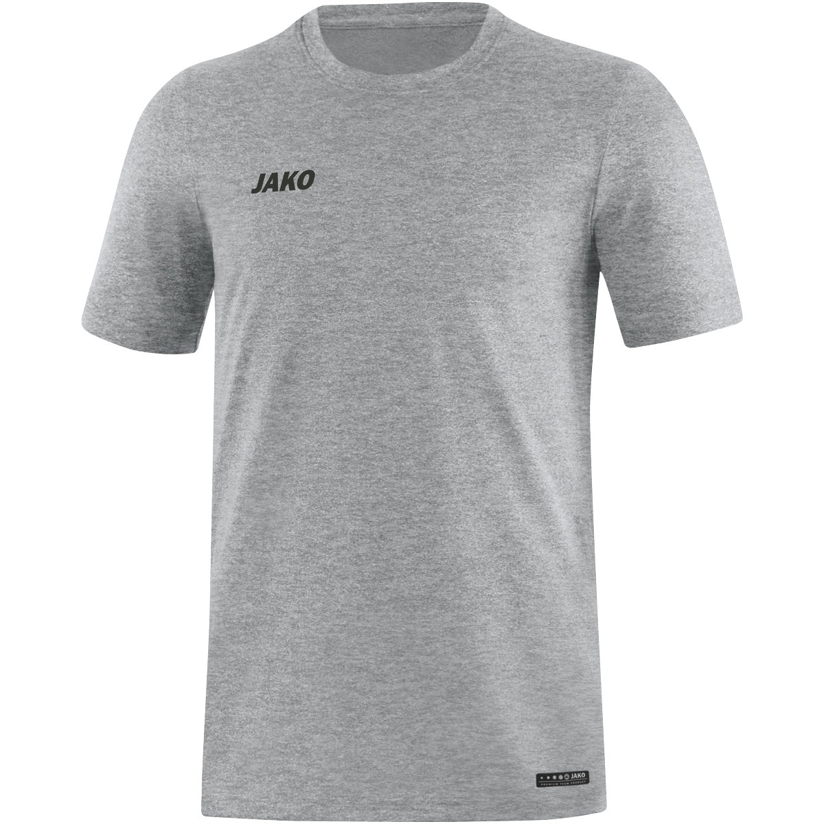 JAKO T-Shirt Premium Basics – Grau (40) (vorne)