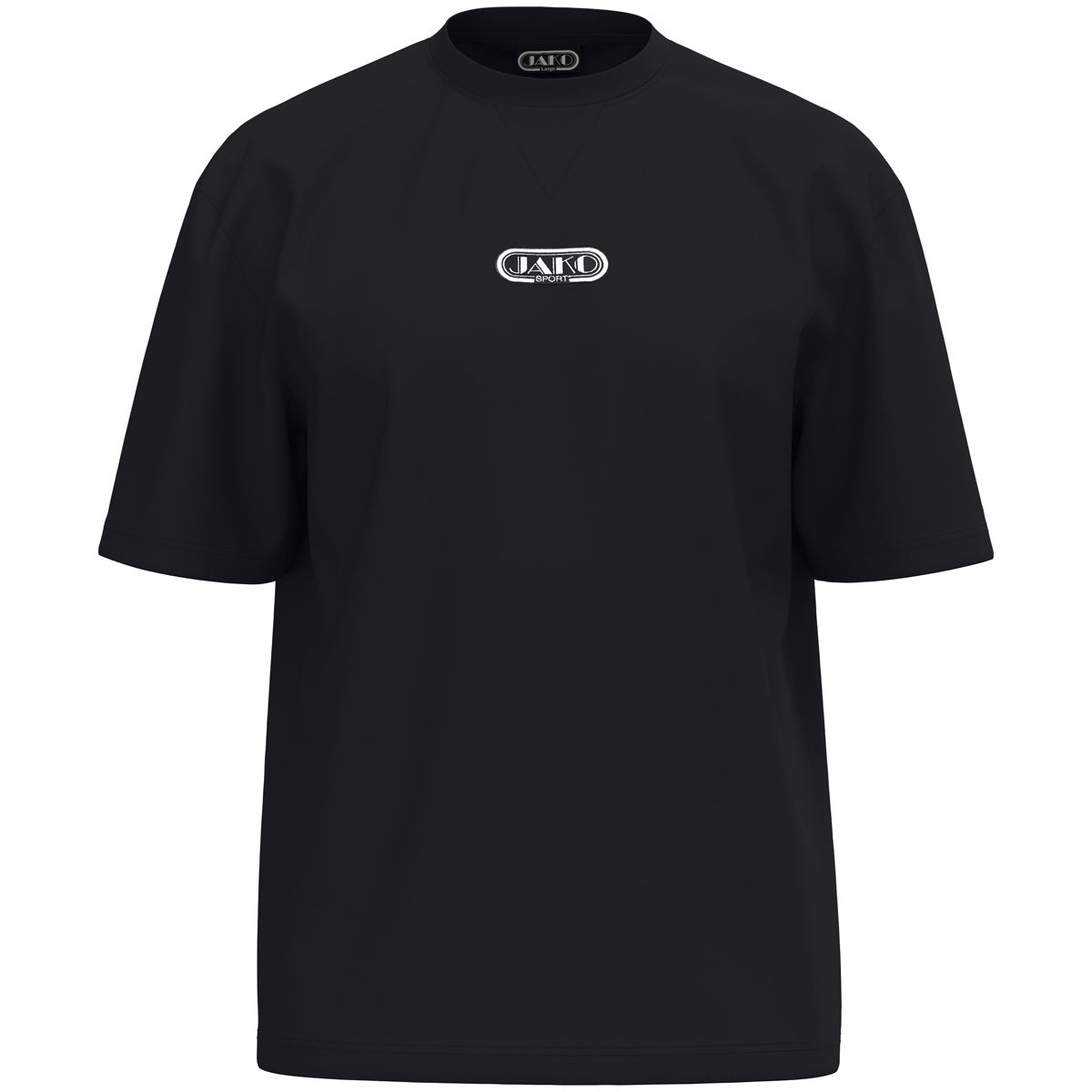 JAKO T-Shirt Wardrobe – Schwarz (vorne)