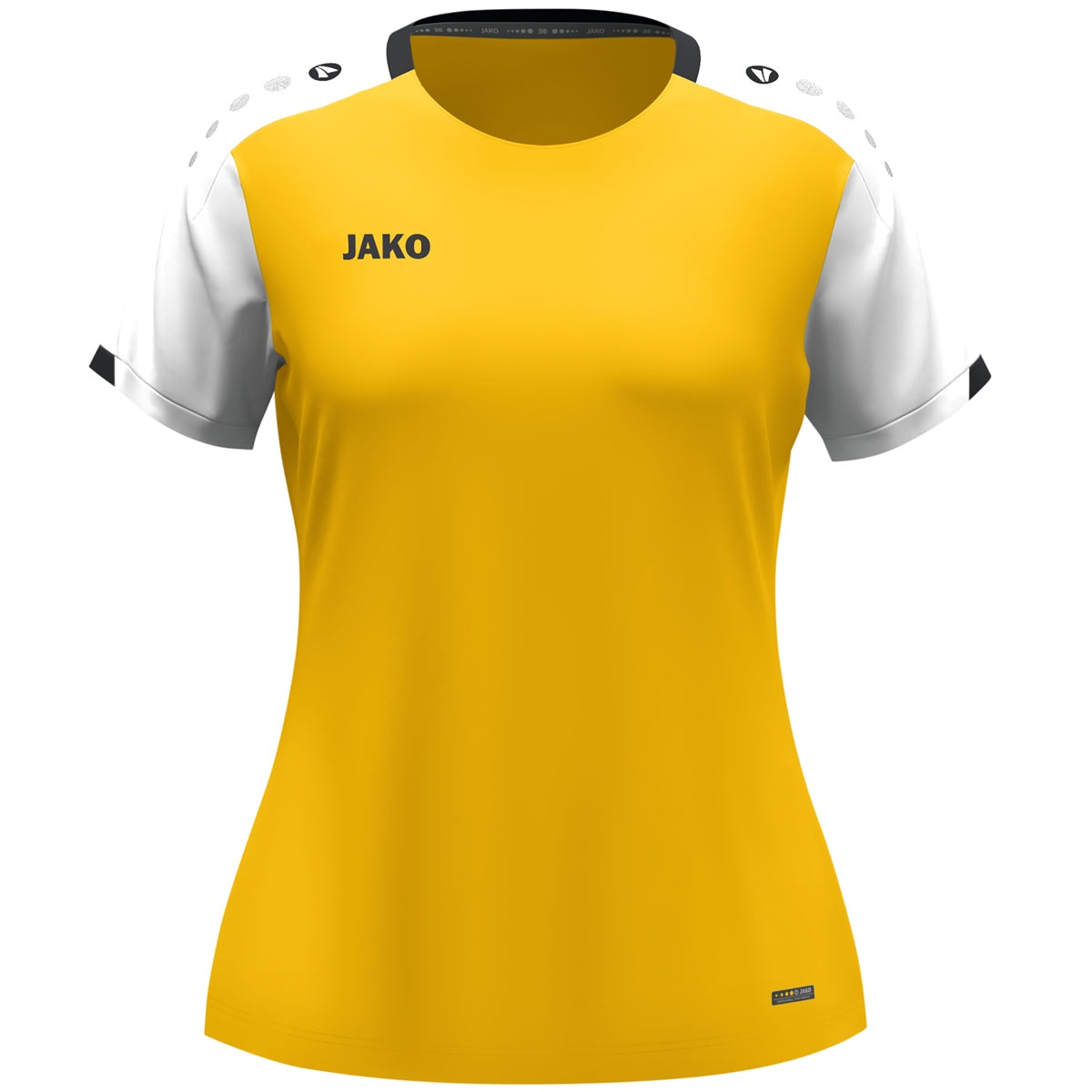 JAKO T-Shirt Dynamic Damen – Gelb (vorne)