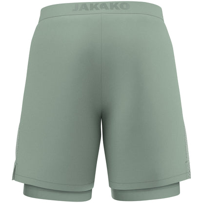 JAKO 2-in-1 Short Power – Grün (hinten)