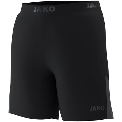 JAKO Running Short Power – Schwarz (vorne)