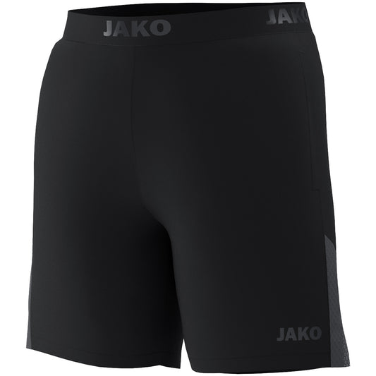 JAKO Running Short Power – Schwarz (vorne)