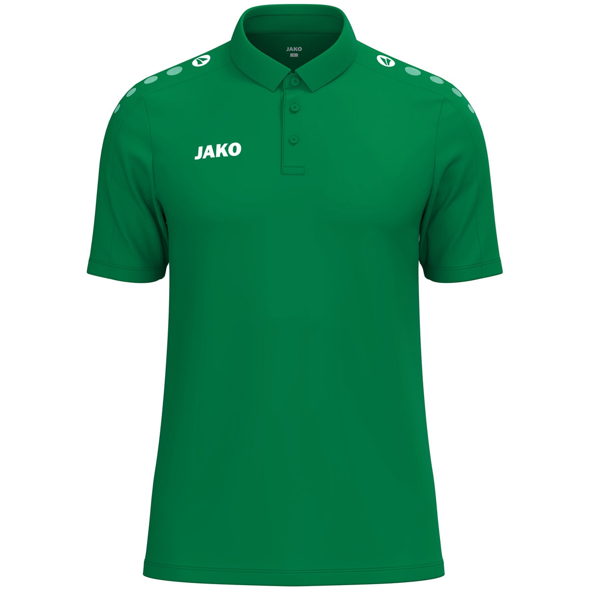 JAKO Polo One Cotton – Grün (vorne)