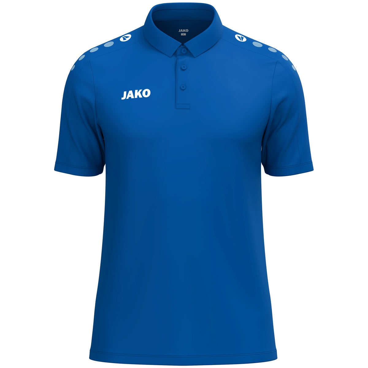 JAKO Polo One Cotton – Blau (400) (vorne)