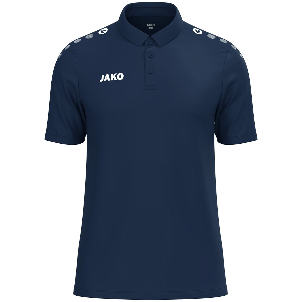 JAKO Polo One Cotton – Blau (900) (vorne)