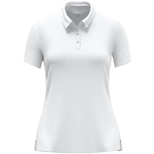 JAKO Polo Uni Damen – Weiß (vorne)