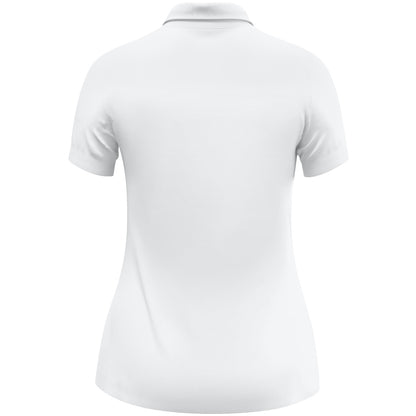 JAKO Polo Uni Damen – Weiß (hinten)