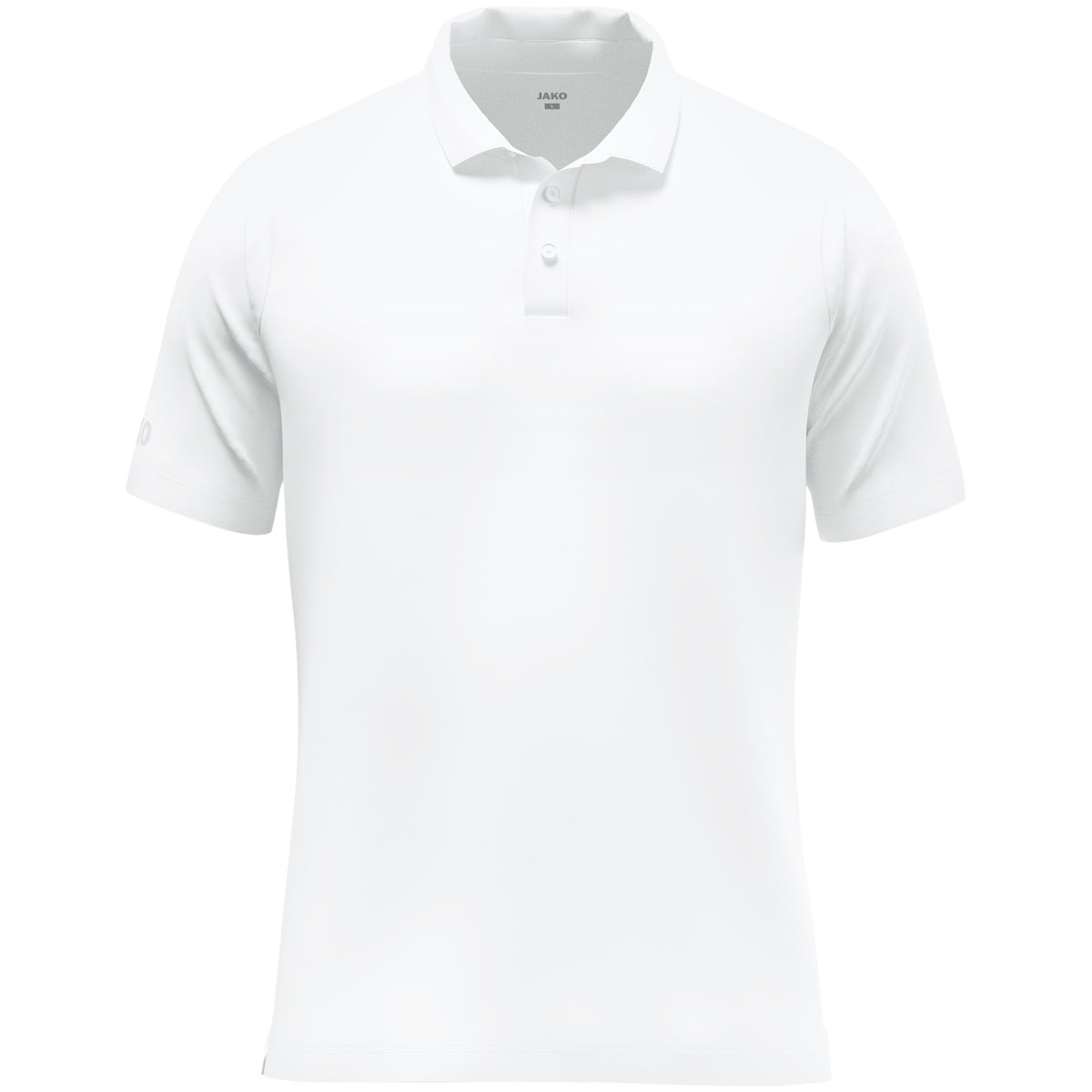 JAKO Polo Uni – Weiß (vorne)