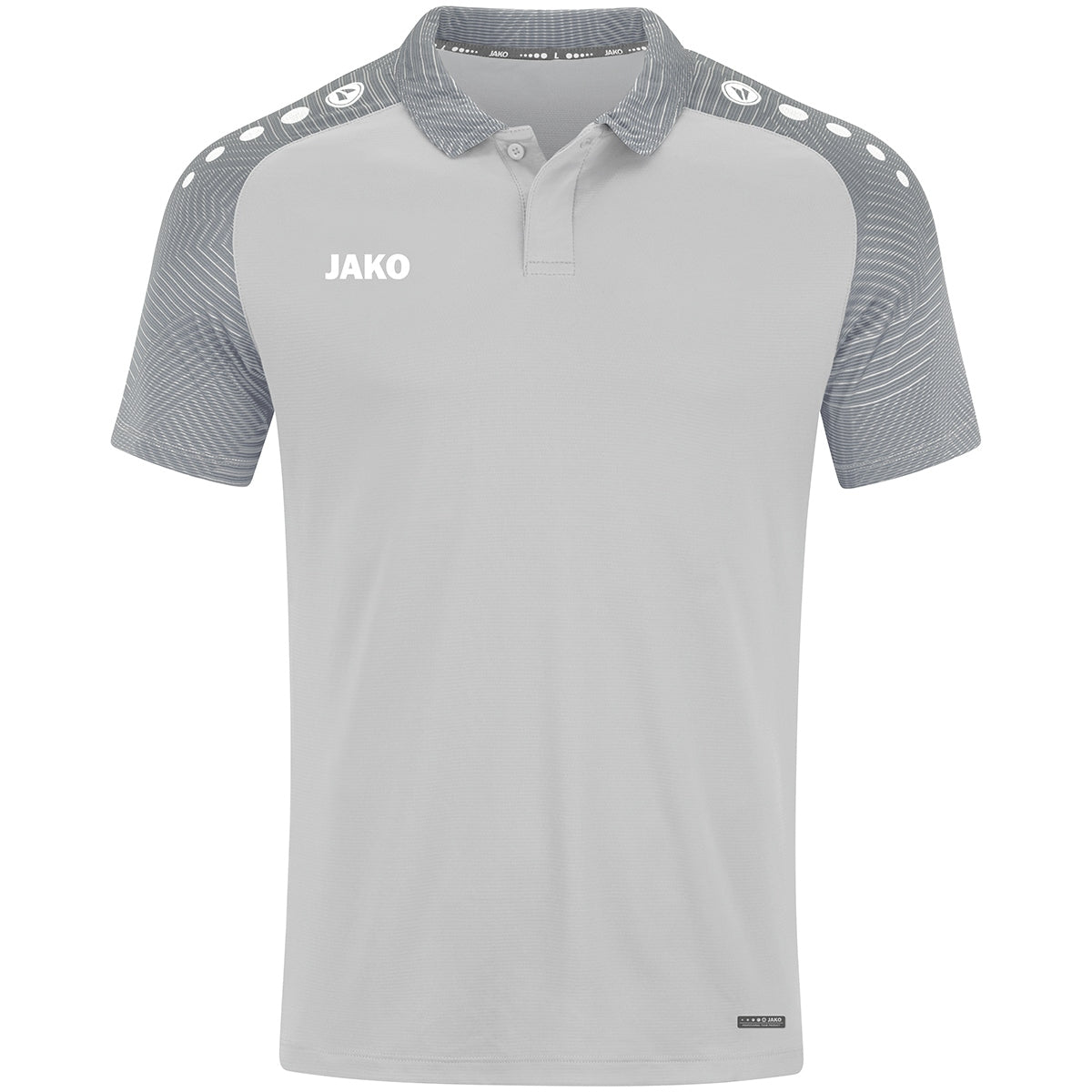 JAKO Polo Performance – Grau (vorne)