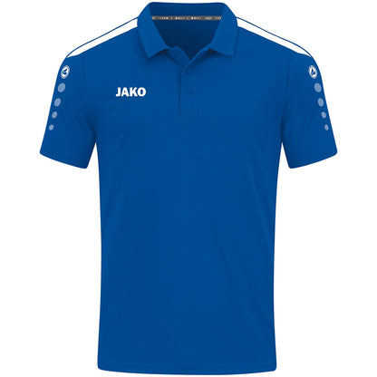 JAKO Polo Power – Blau (400) (vorne)