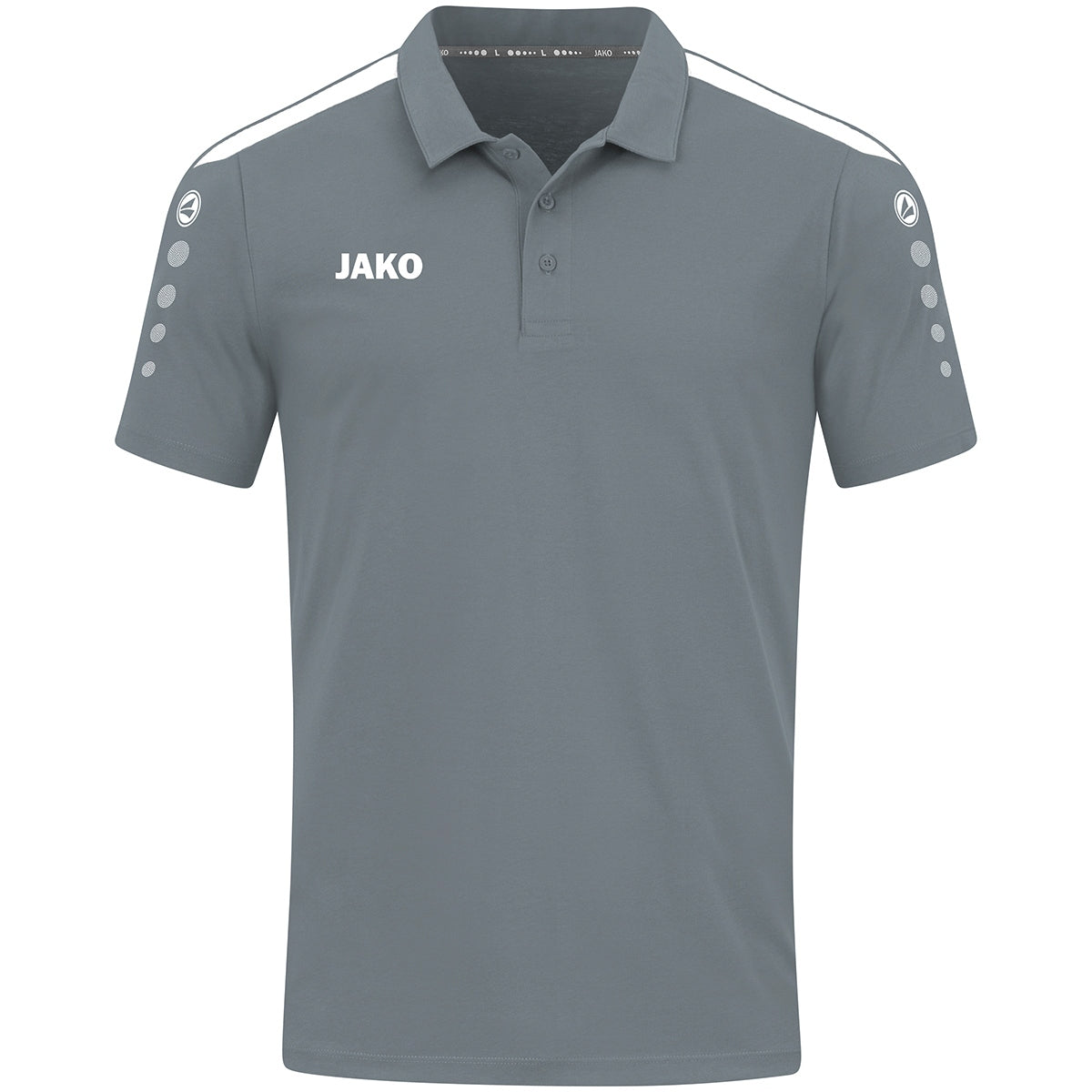 JAKO Polo Power – Grau (vorne)