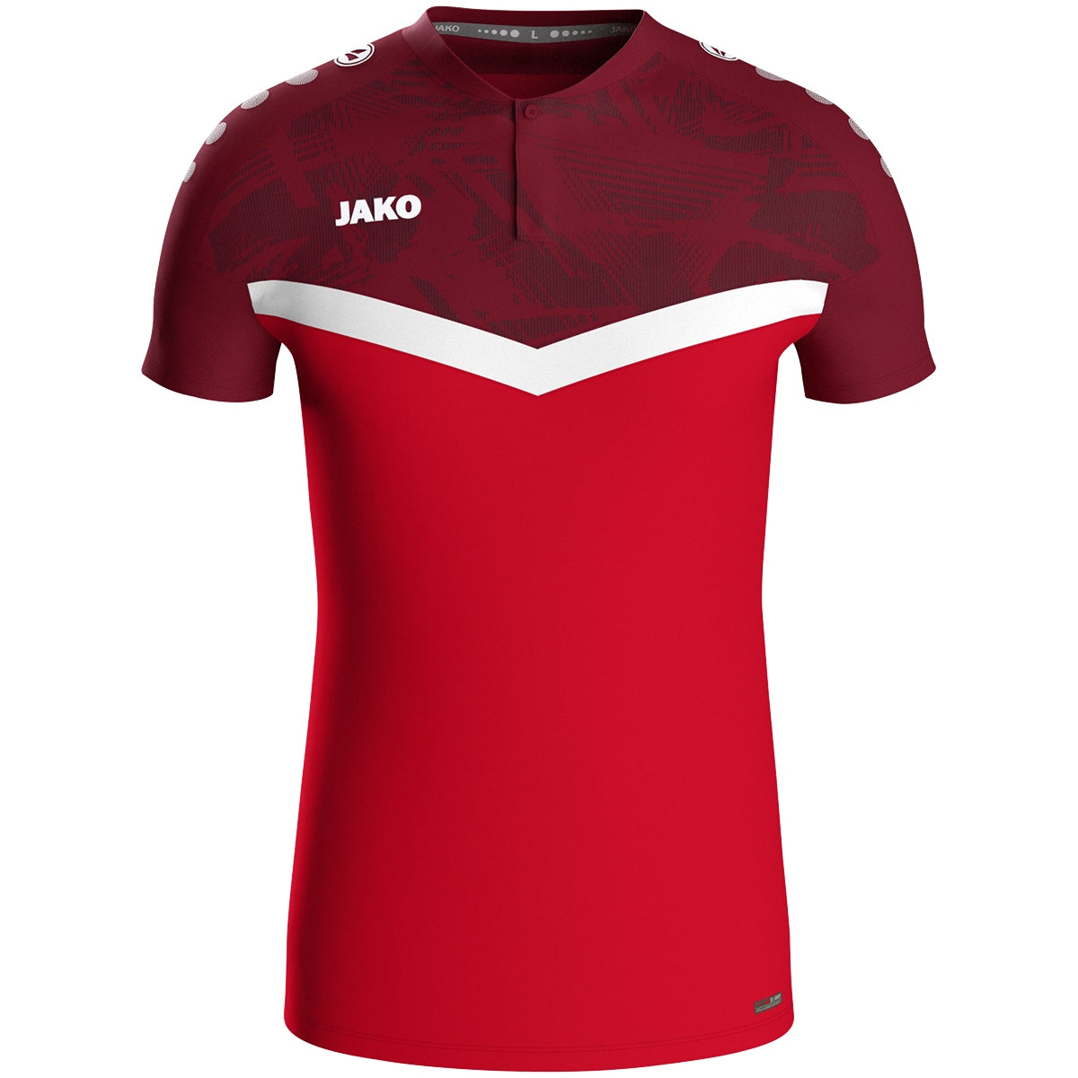 JAKO Polo Iconic – Rot (vorne)