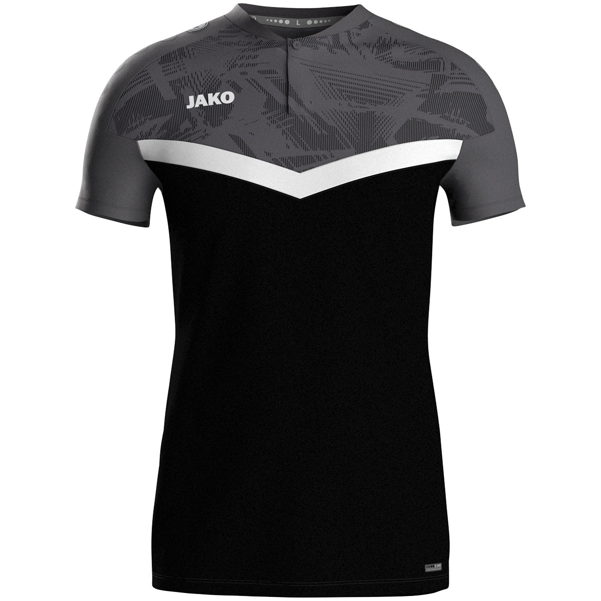 JAKO Polo Iconic – Schwarz (801) (vorne)