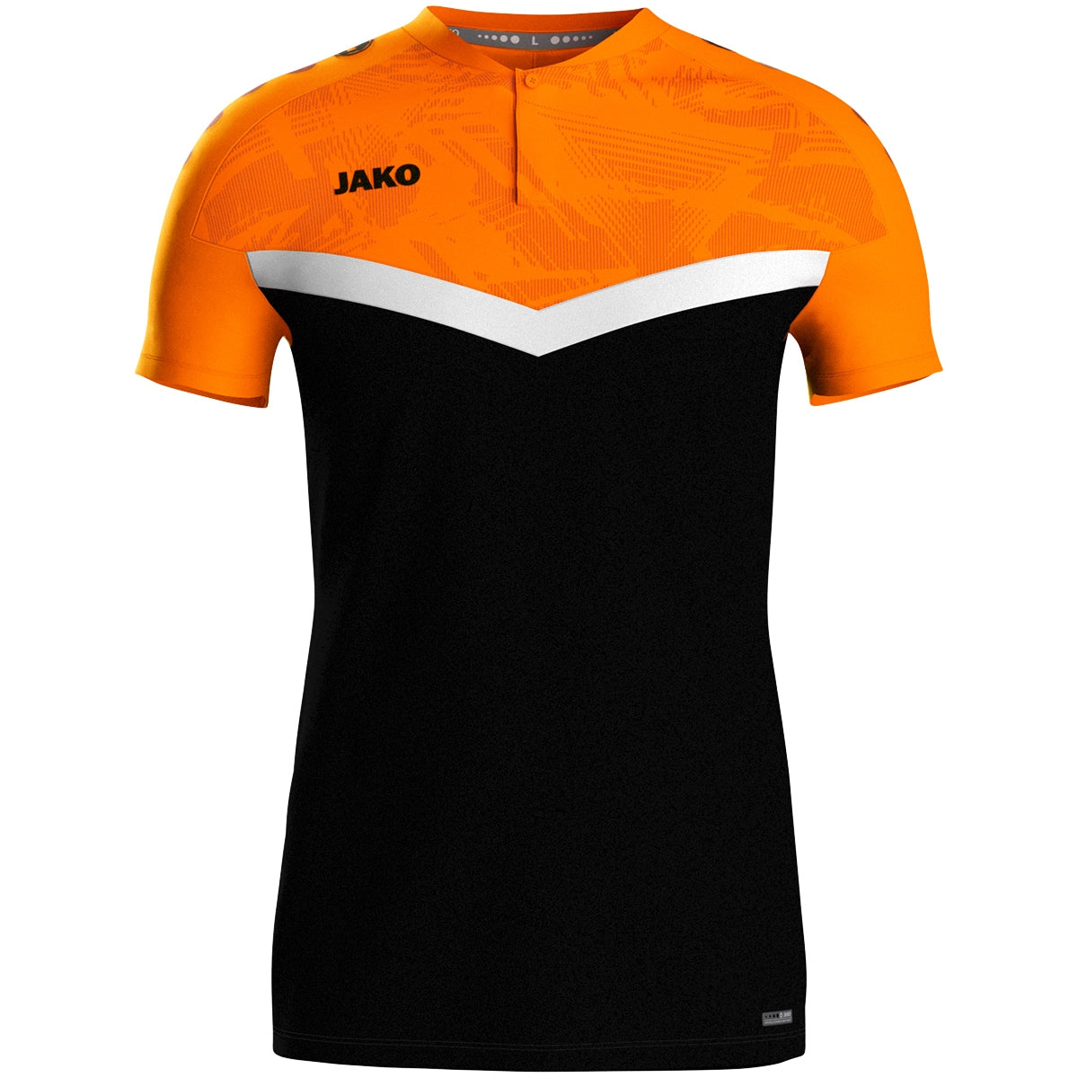 JAKO Polo Iconic – Schwarz (807) (vorne)