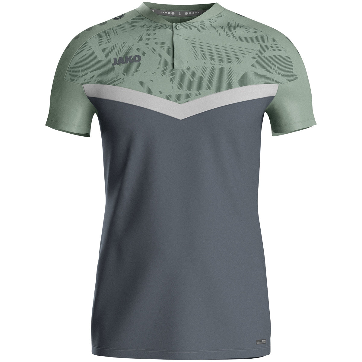 JAKO Polo Iconic – Grau (vorne)