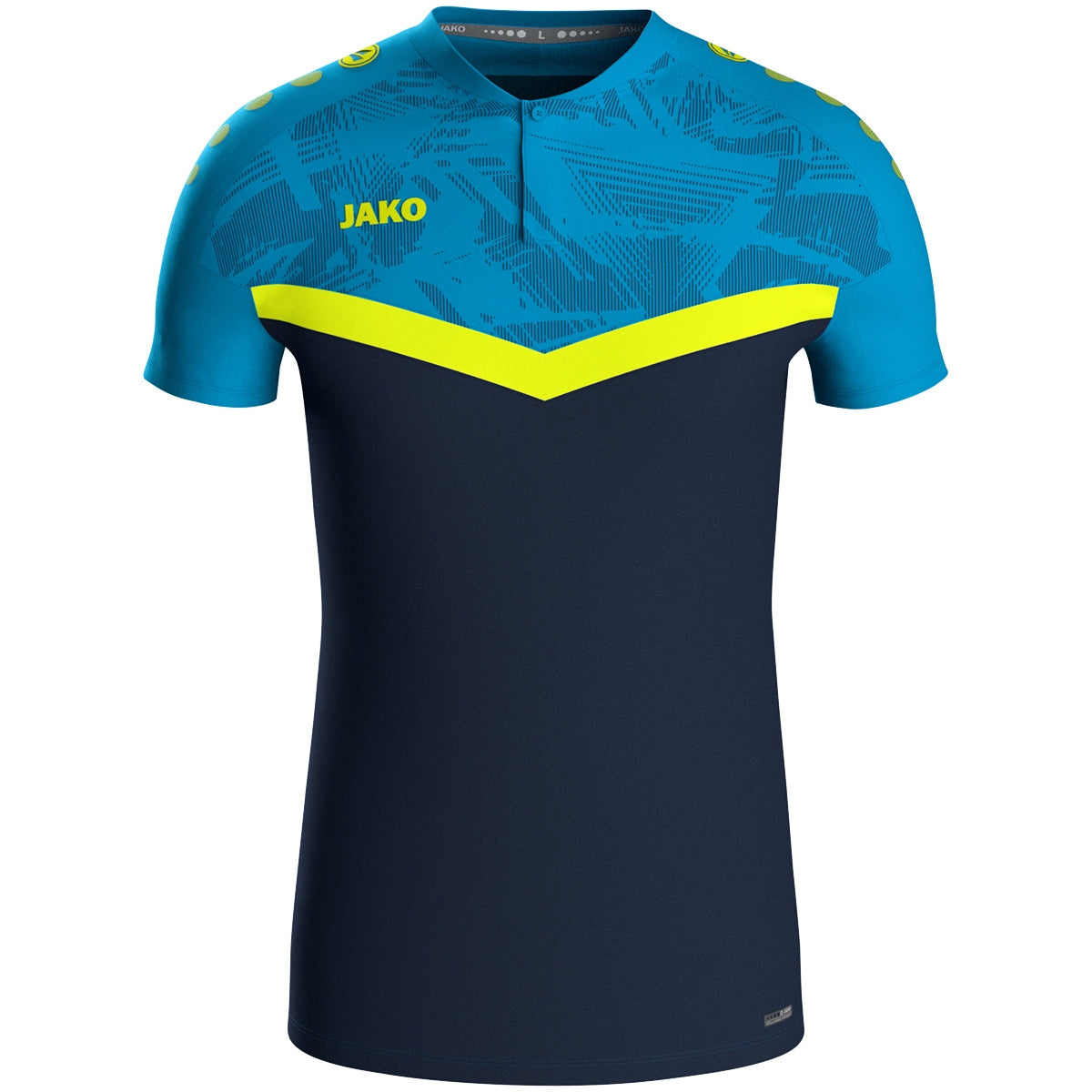 JAKO Polo Iconic – Blau (914) (vorne)