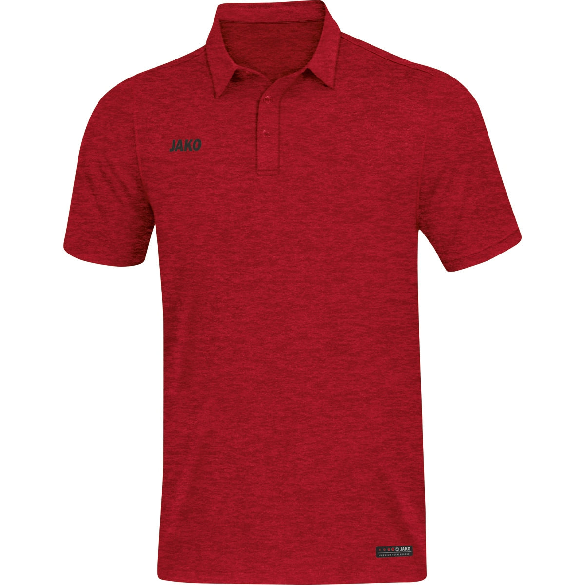 JAKO Polo Premium Basics – Rot (vorne)