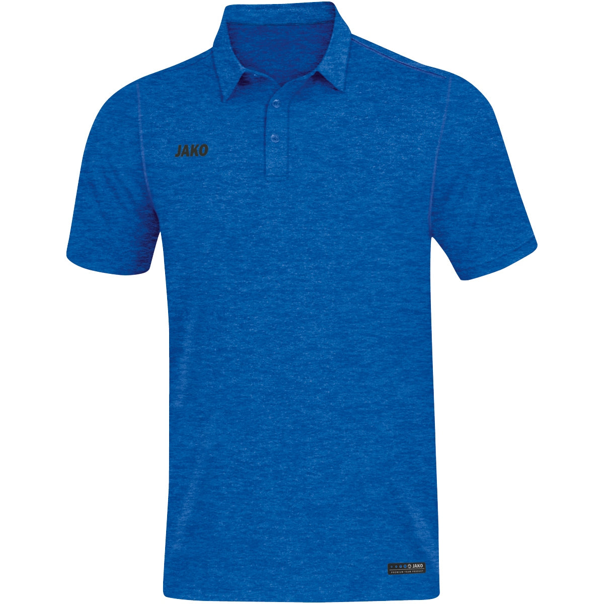 JAKO Polo Premium Basics – Blau (04) (vorne)